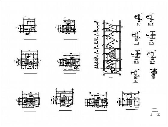 13层框架剪力墙后勤大楼结构CAD施工图纸（桩基础） - 4