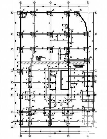 13层框架剪力墙结构公寓结构CAD施工图纸（桩基础） - 1