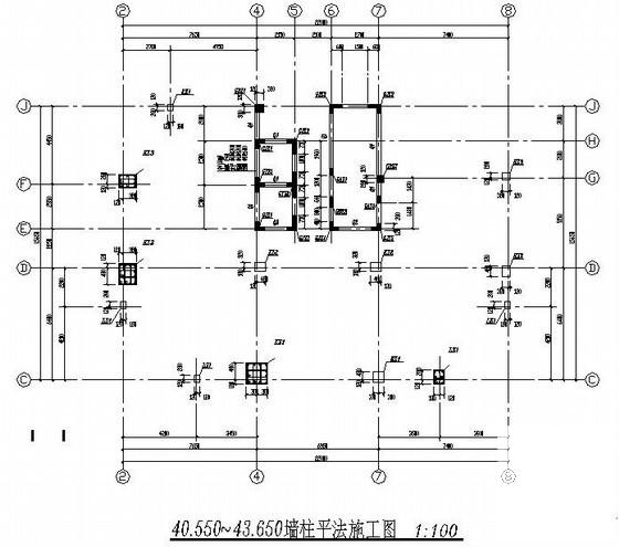 13层框架剪力墙结构公寓结构CAD施工图纸（桩基础） - 3