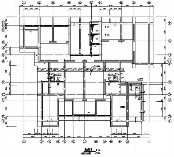 26层剪力墙结构住宅楼结构CAD施工图纸（桩基础） - 1