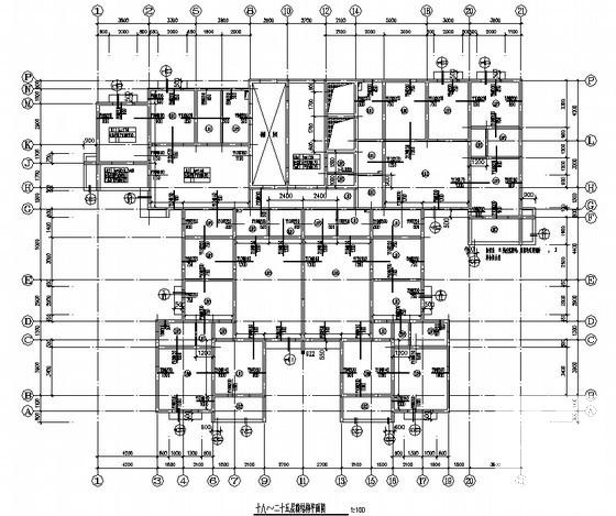 26层剪力墙结构住宅楼结构CAD施工图纸（桩基础） - 3