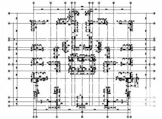 18层短肢剪力墙结构高层住宅楼结构CAD施工图纸（桩基础） - 2