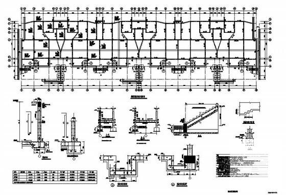 5层框架结构住宅楼结构CAD施工图纸（独立基础）(平面布置图) - 2