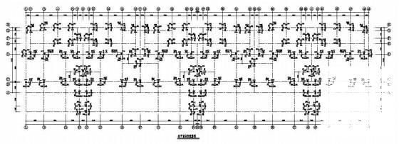 5层框架结构住宅楼结构CAD施工图纸（独立基础）(平面布置图) - 3