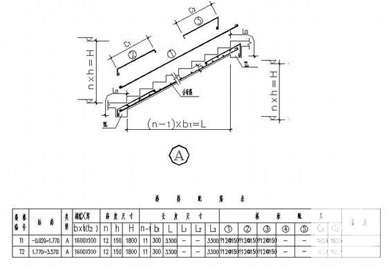 2层框架结构办公楼结构CAD施工图纸（天然基础）(平面布置图) - 4