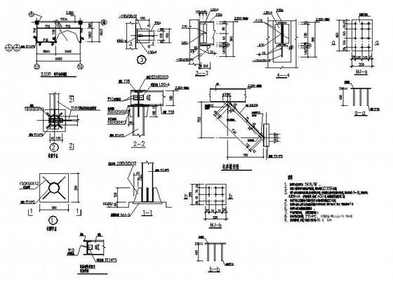 桩基础框架厂房建筑结构CAD施工图纸（6度抗震） - 2