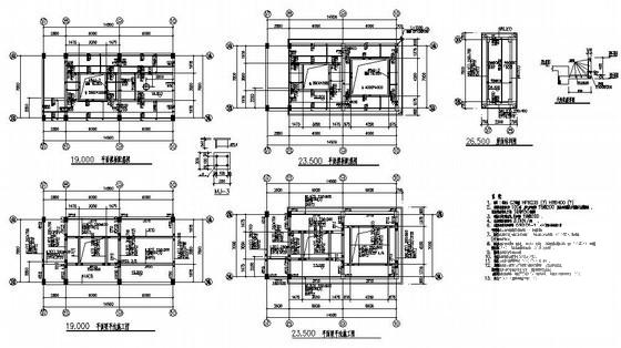 桩基础框架厂房建筑结构CAD施工图纸（6度抗震） - 3
