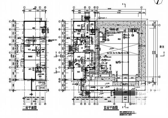 4层探伤室项目建筑施工CAD图纸(现浇钢筋混凝土) - 2