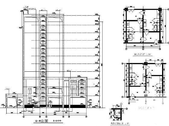 10层医院建筑施工CAD图纸（节能设计） - 4