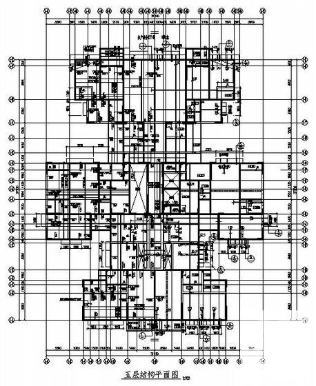 31层框支剪力墙结构综合楼结构CAD施工图纸（带转换层筏型基础） - 2