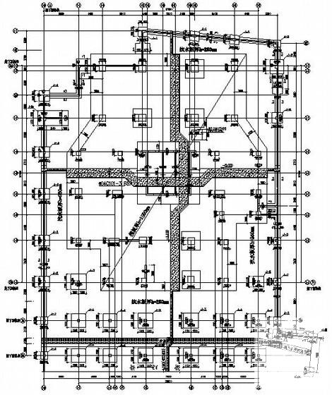 31层框支剪力墙结构综合楼结构CAD施工图纸（带转换层筏型基础） - 3