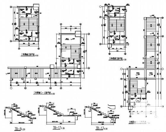 31层框支剪力墙结构综合楼结构CAD施工图纸（带转换层筏型基础） - 4