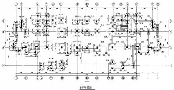 框架剪力墙结构住宅楼结构CAD施工图纸（13层预应力混凝土管桩基础） - 2