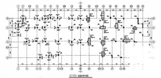 框架剪力墙结构住宅楼结构CAD施工图纸（13层预应力混凝土管桩基础） - 3