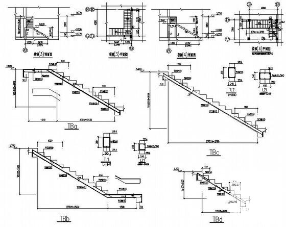 6层框架结构住宅楼结构CAD施工图纸（筏板基础知名设计院） - 4