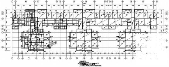 18层墩基础框剪结构高层住宅楼结构CAD施工图纸（独立基础） - 1