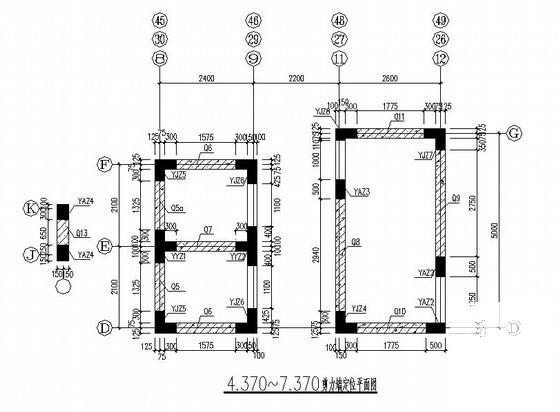 18层墩基础框剪结构高层住宅楼结构CAD施工图纸（独立基础） - 2