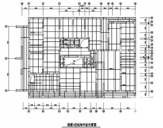 38层桩筏基础剪力墙结构高层住宅楼结构CAD施工图纸 - 1