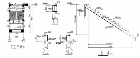 框架结构教学楼结构CAD施工图纸（4层小学教学楼）(抗震设防类别) - 3