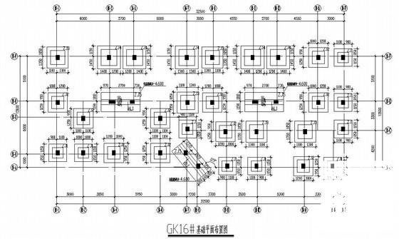 框架结构住宅楼结构CAD施工图纸（5层独立基础） - 3