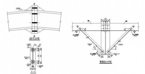框架结构医院门诊综合楼结构CAD施工图纸（3层顶层门式钢架结构）(平面布置图) - 3
