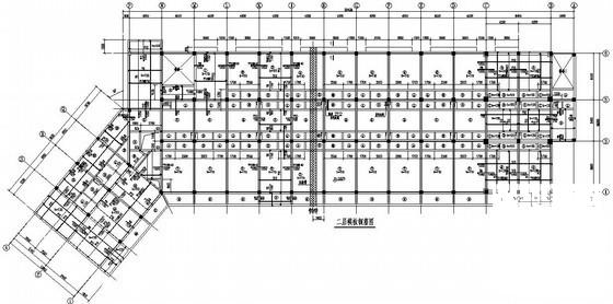 6层框架结构酒店客房结构CAD施工图纸（桩基础坡屋面） - 2