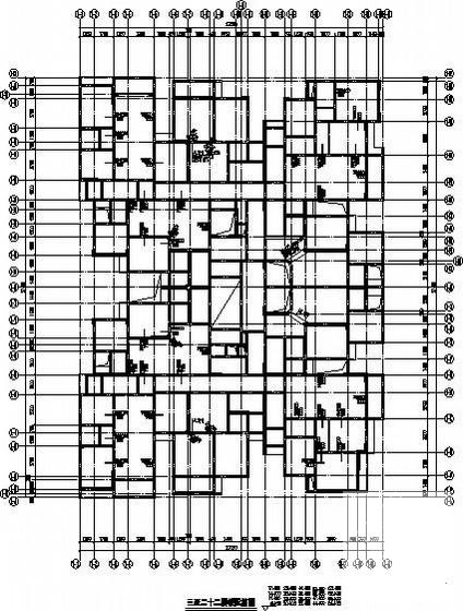 24层桩基础剪力墙住宅楼结构CAD施工图纸(平面布置图) - 2