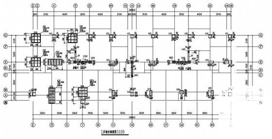 6层廉租房坡屋面底框结构住宅楼结构CAD施工图纸 - 3