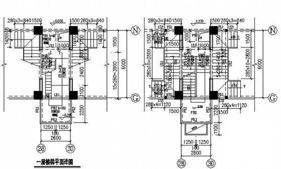 18层筏型基础框支剪力墙住宅楼结构CAD施工图纸 - 4