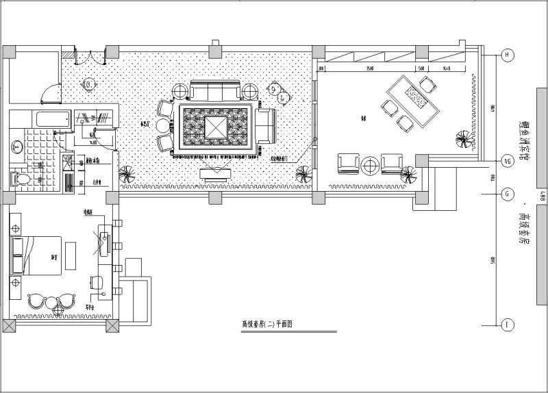 框架结构现代多层酒店建筑设计CAD施工图纸精 - 2