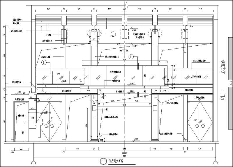 框架结构现代多层酒店建筑设计CAD施工图纸精 - 5
