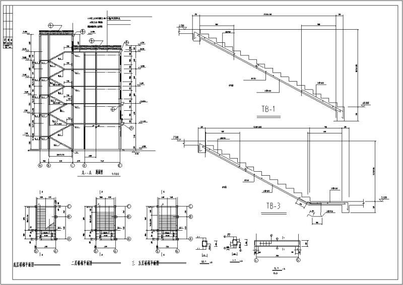 欧式多层宾馆酒店建筑设计CAD施工图纸（框架结构） - 3