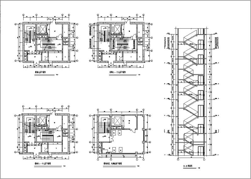 现代欧式高层塔楼式酒店建筑设计施工图纸 - 4