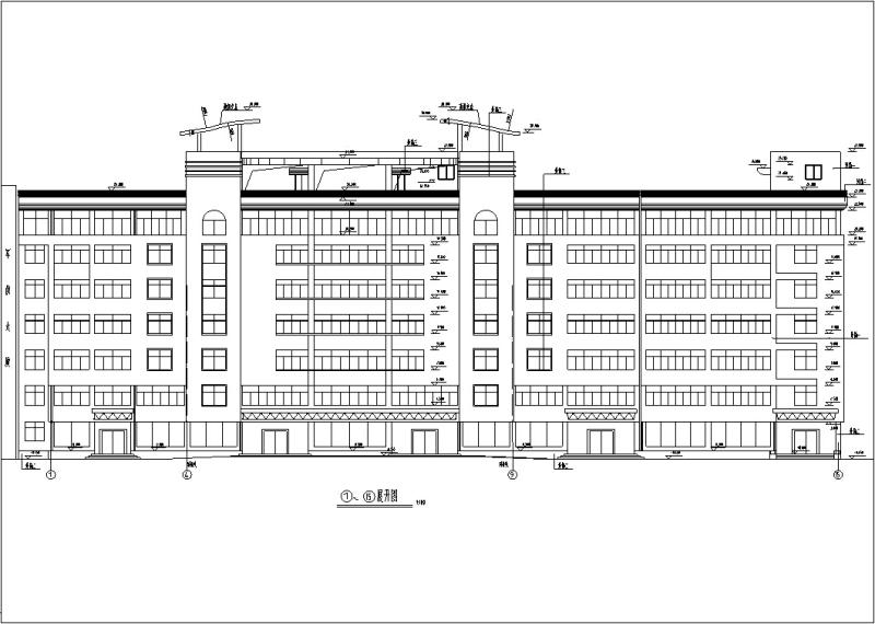 现代多层旅社宾馆酒店建筑设计施工图纸 - 1