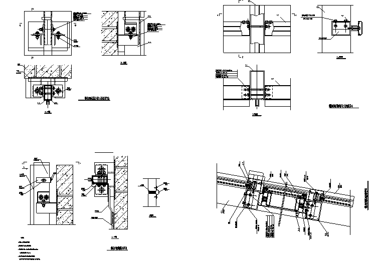 框玻璃幕墙节点大样 - 1