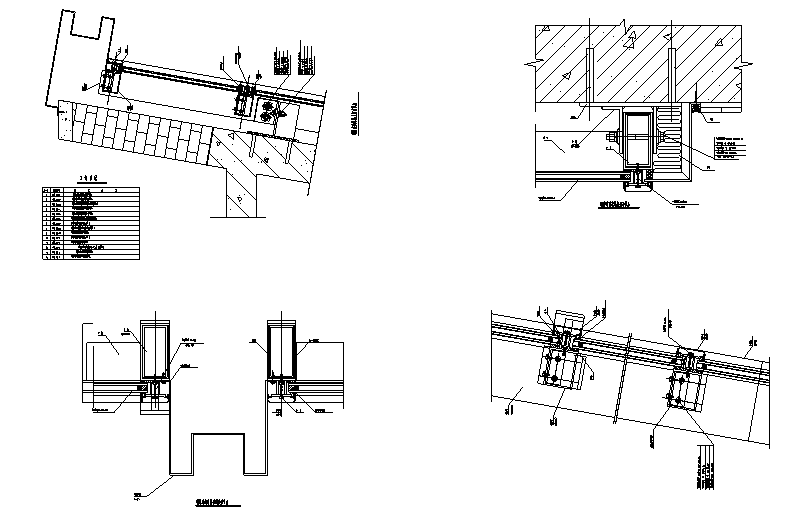 框玻璃幕墙节点大样 - 2