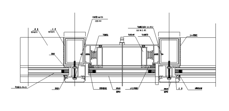 框玻璃幕墙节点大样 - 3