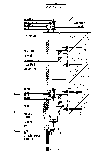 玻璃幕墙节点大样图 - 2