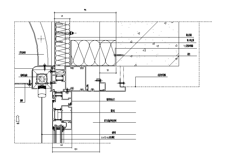 玻璃幕墙节点大样图 - 2
