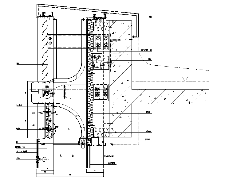 玻璃幕墙节点大样图 - 2