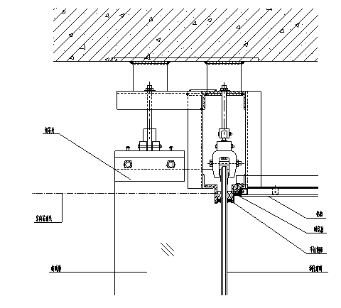 玻璃幕墙节点大样图 - 1