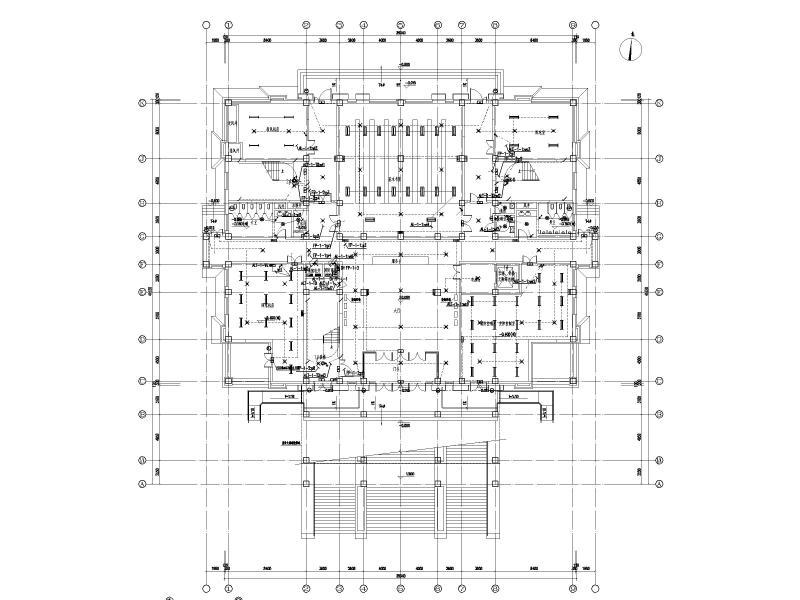 4层6000平米中学图纸书馆电气施工图纸 - 1
