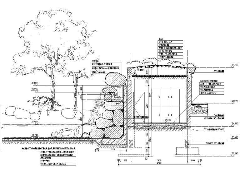 英伦国际跌水瀑布节点详图纸设计 - 2