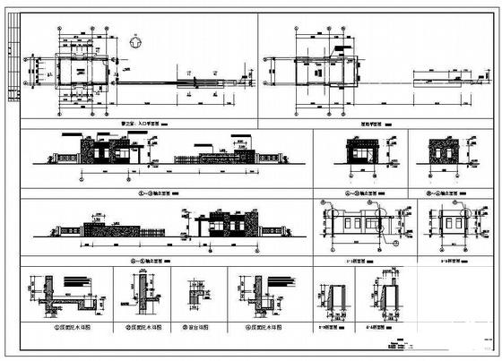 门卫室建筑图纸 - 3