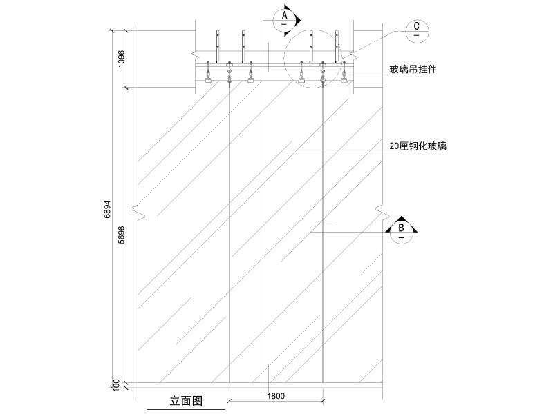 玻璃幕墙构造大样 - 5