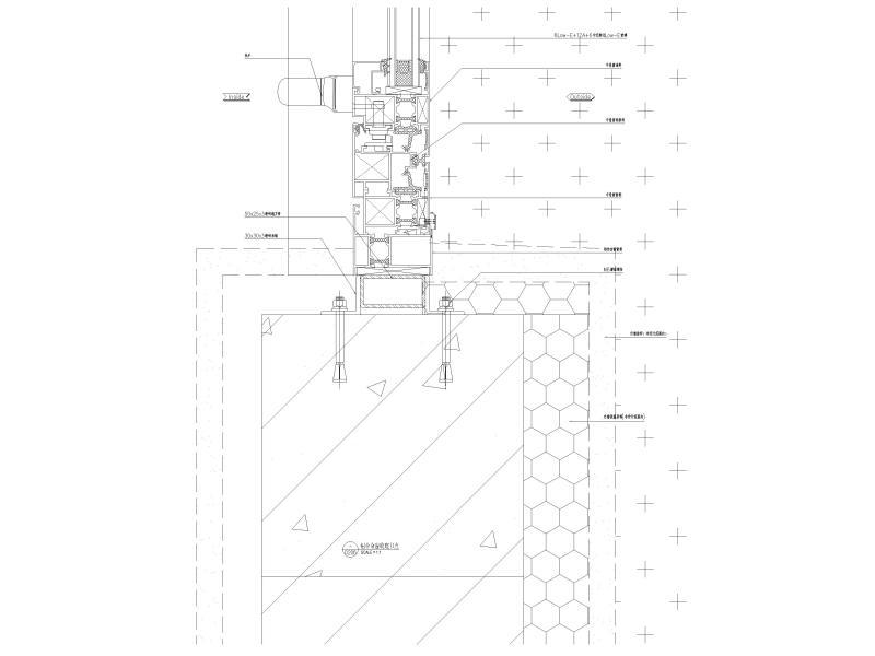 铝合金幕墙节点 - 3