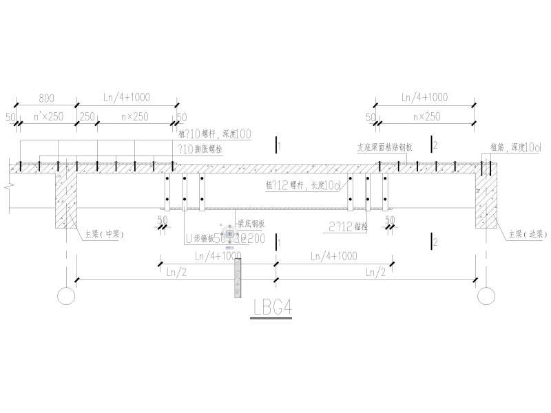 梁加固表示方法 - 1