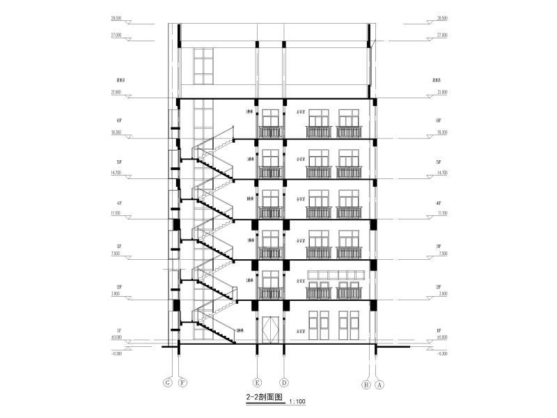 框架办公楼结构施工 - 4