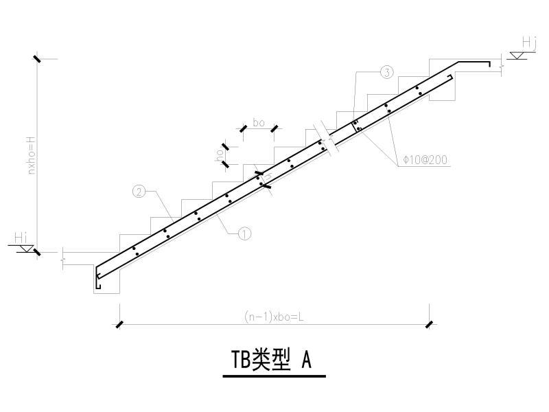 楼梯结构大样 - 3