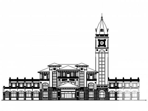 会所施工建筑图纸 - 1